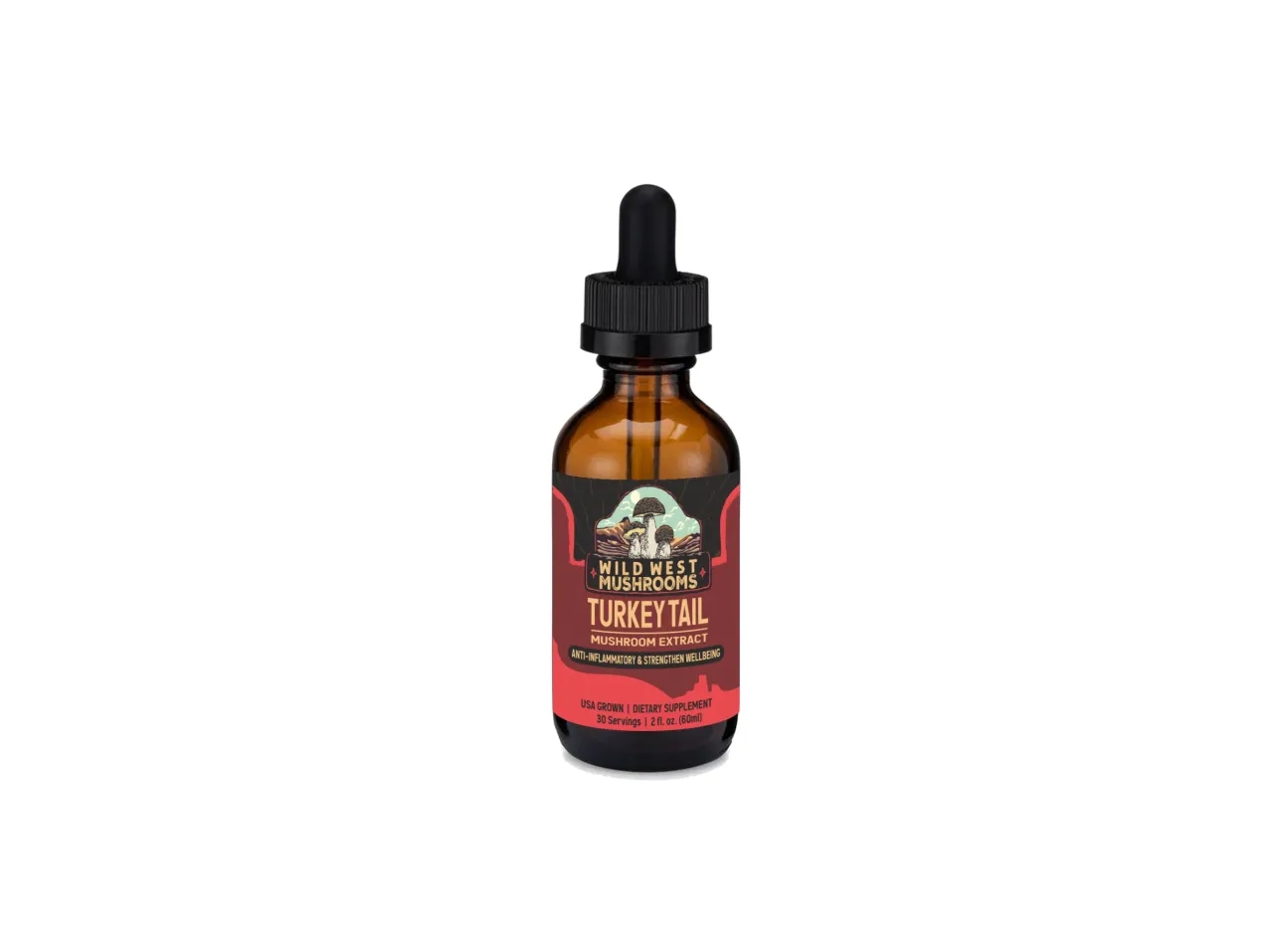 Turkey Tail Tincture Bottle