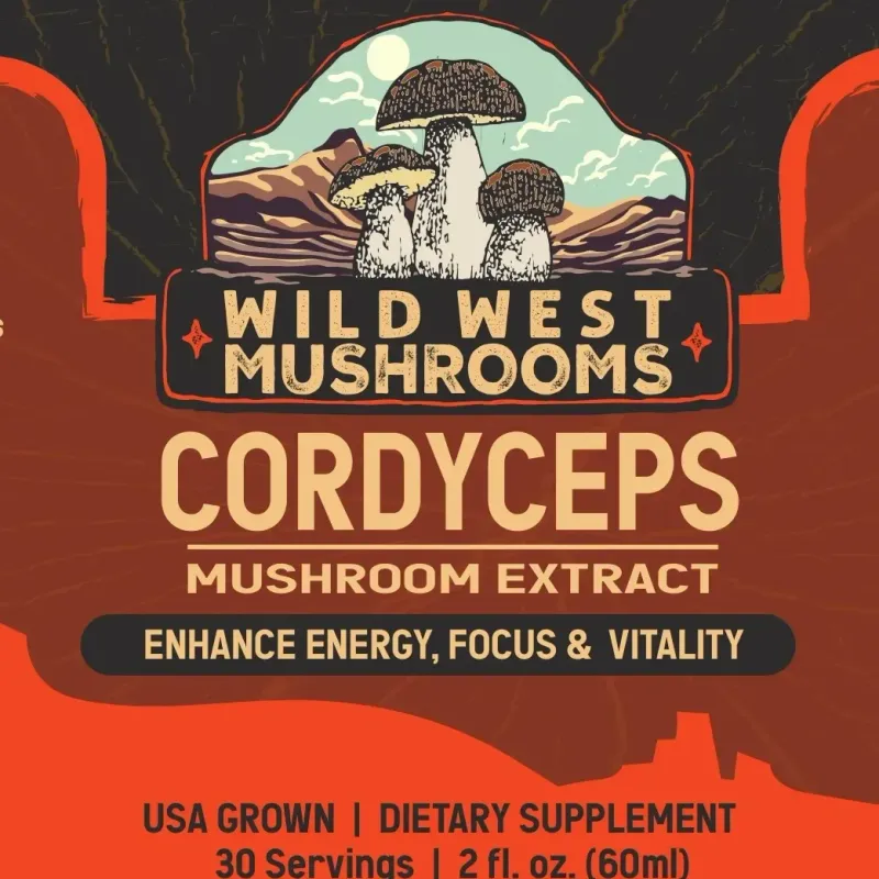 Cordyceps Tincture Label